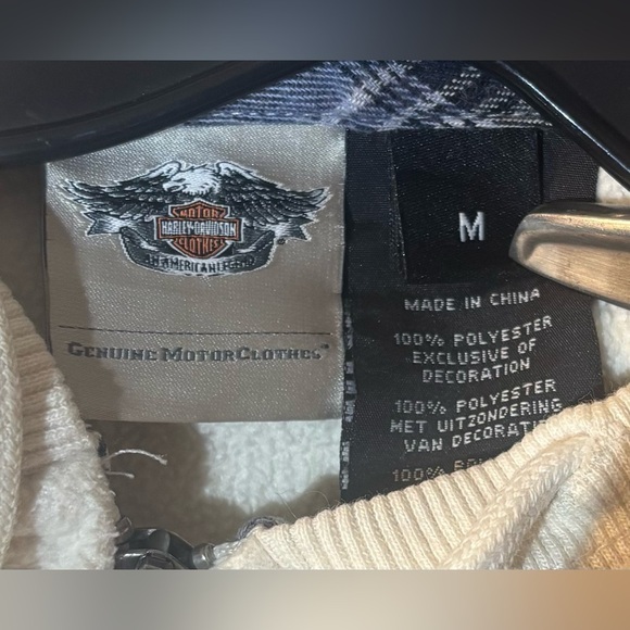 Harley-Davidson Fleece Full-Zip Hoodie Jacket Medium - Picture 7 of 7